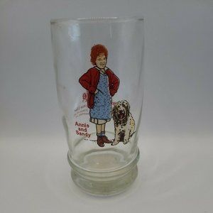 Orphan Annie Tumbler Cup Sandy (6", 16oz Glass) Swensen's Collector 1982 VINTAGE